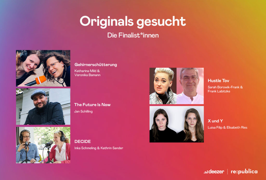 Podcast Wettbewerb Originals Gesucht Die Funf Finalist Innen Furs Online Voting Stehen Fest Deezer Press